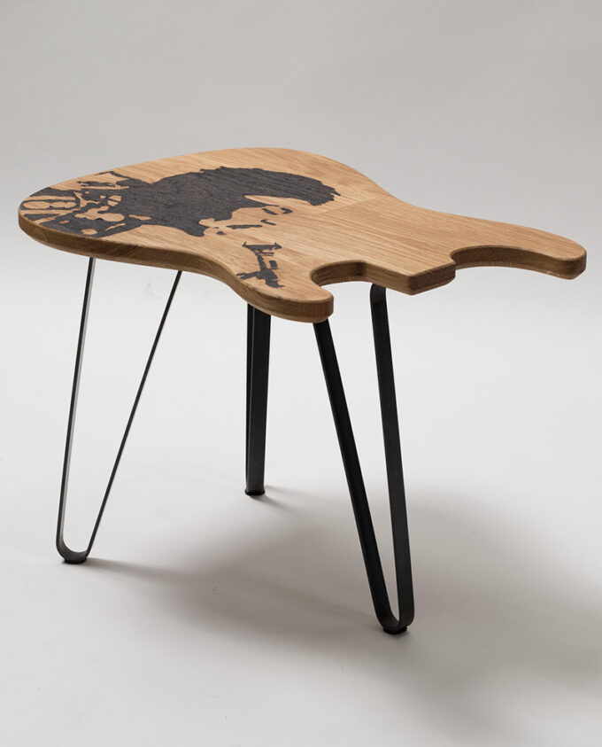 Jimy-Hendrix-Wood-Art-Guitar-Table-Pyrography